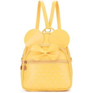 KL928 Girls Bowknot Polka Dot Cute Mini Backpack Small Daypacks Convertible